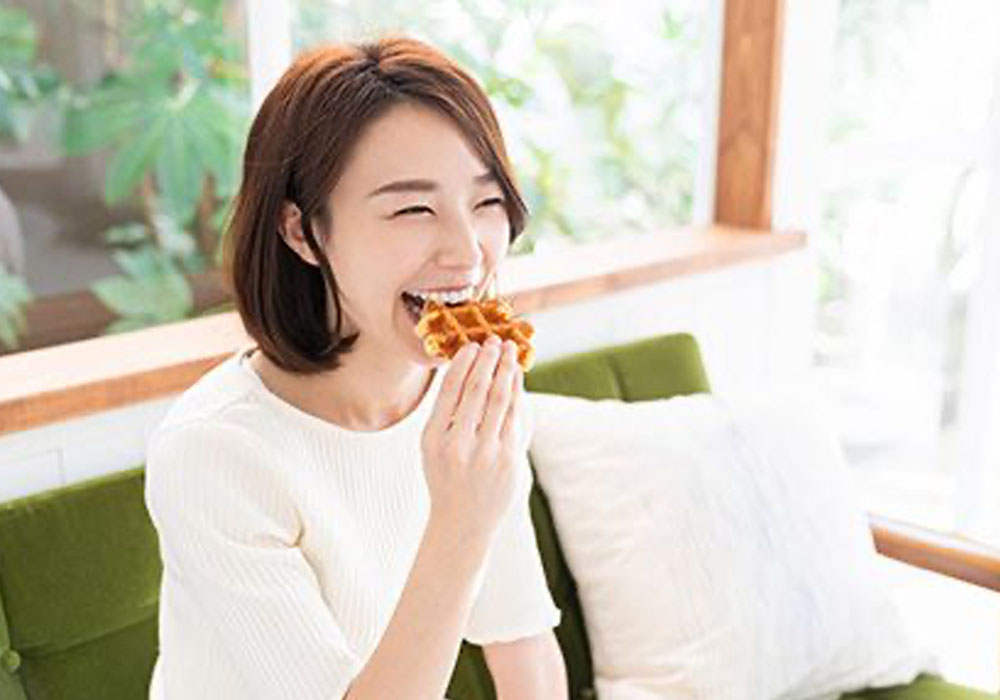 よく噛んで食べる